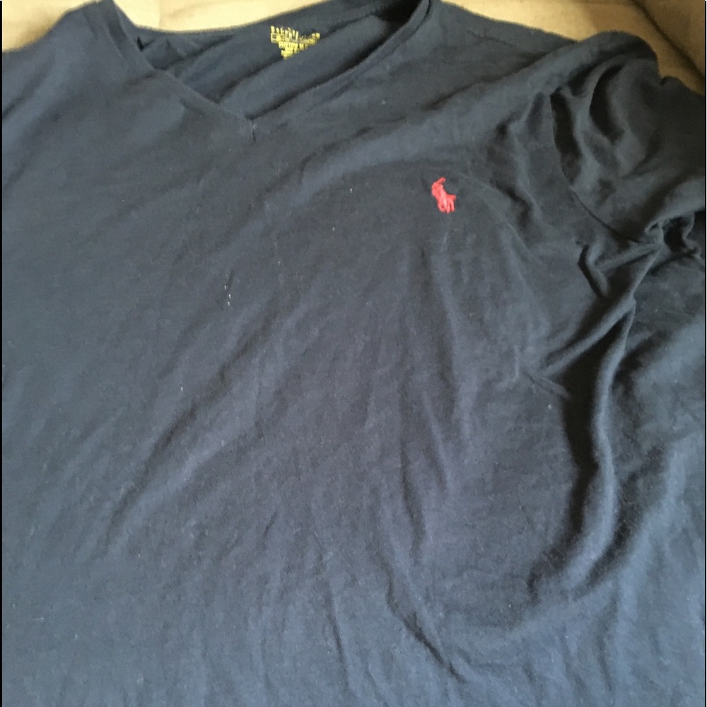 black polo t-shirt , XL